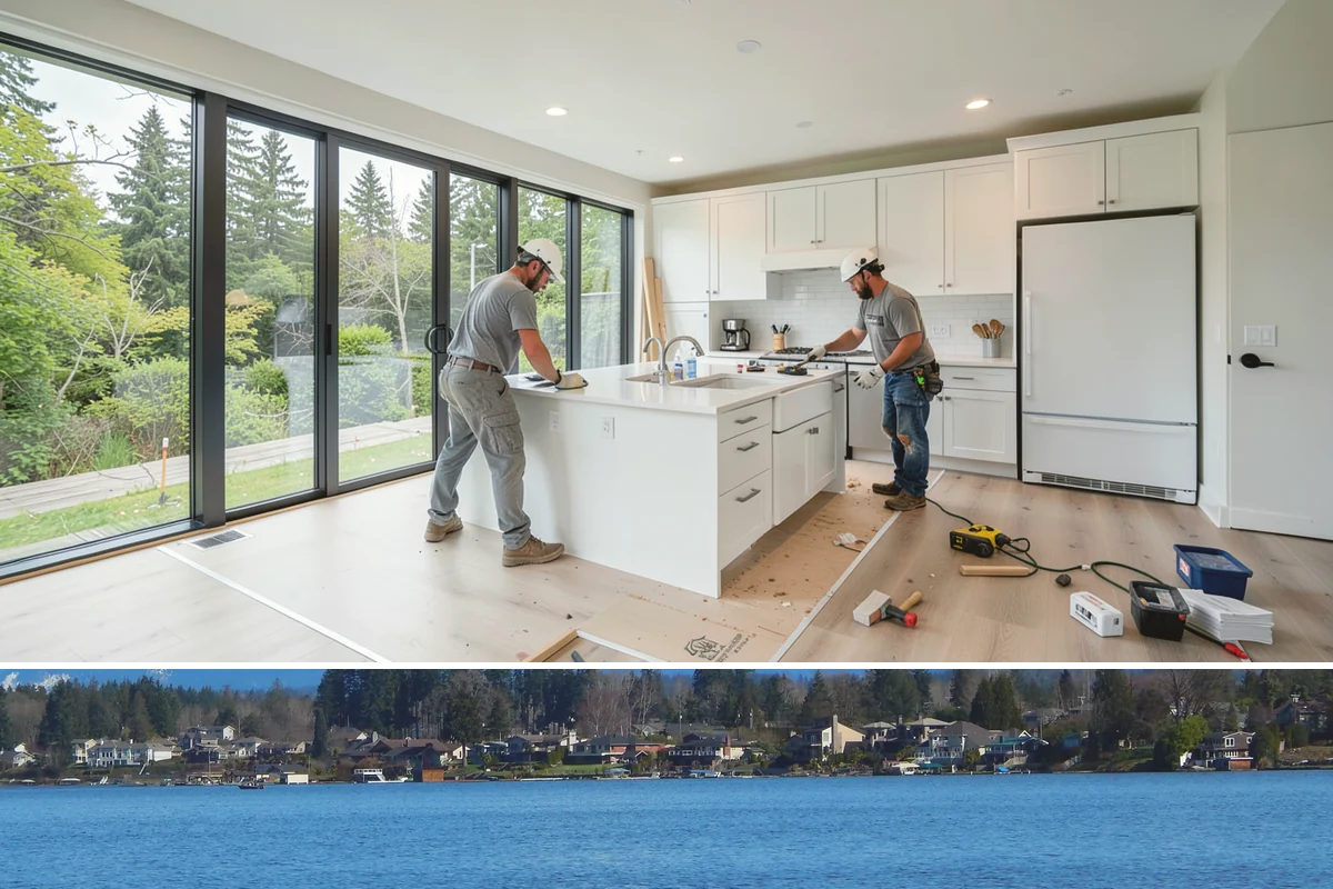 Tankless Water Heater Installation in Lake Stevens, Snohomish County, WA - Installation can happen any time of year, with no weather dependency indoors.