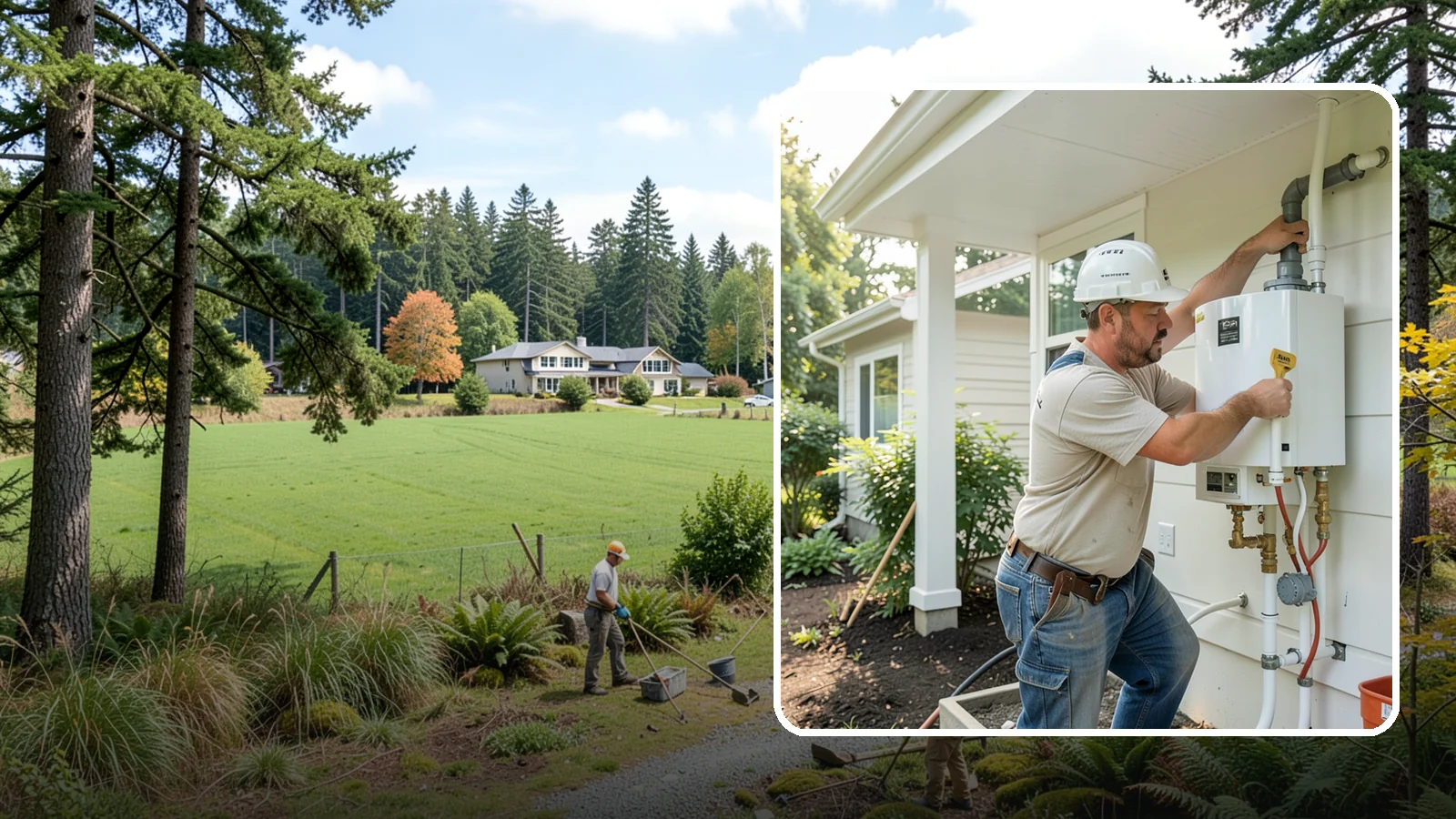 Tankless Water Heater Installation in Lyman, Skagit County, WA - Tankless water heater installation delivering endless hot water and lower standby energy loss.