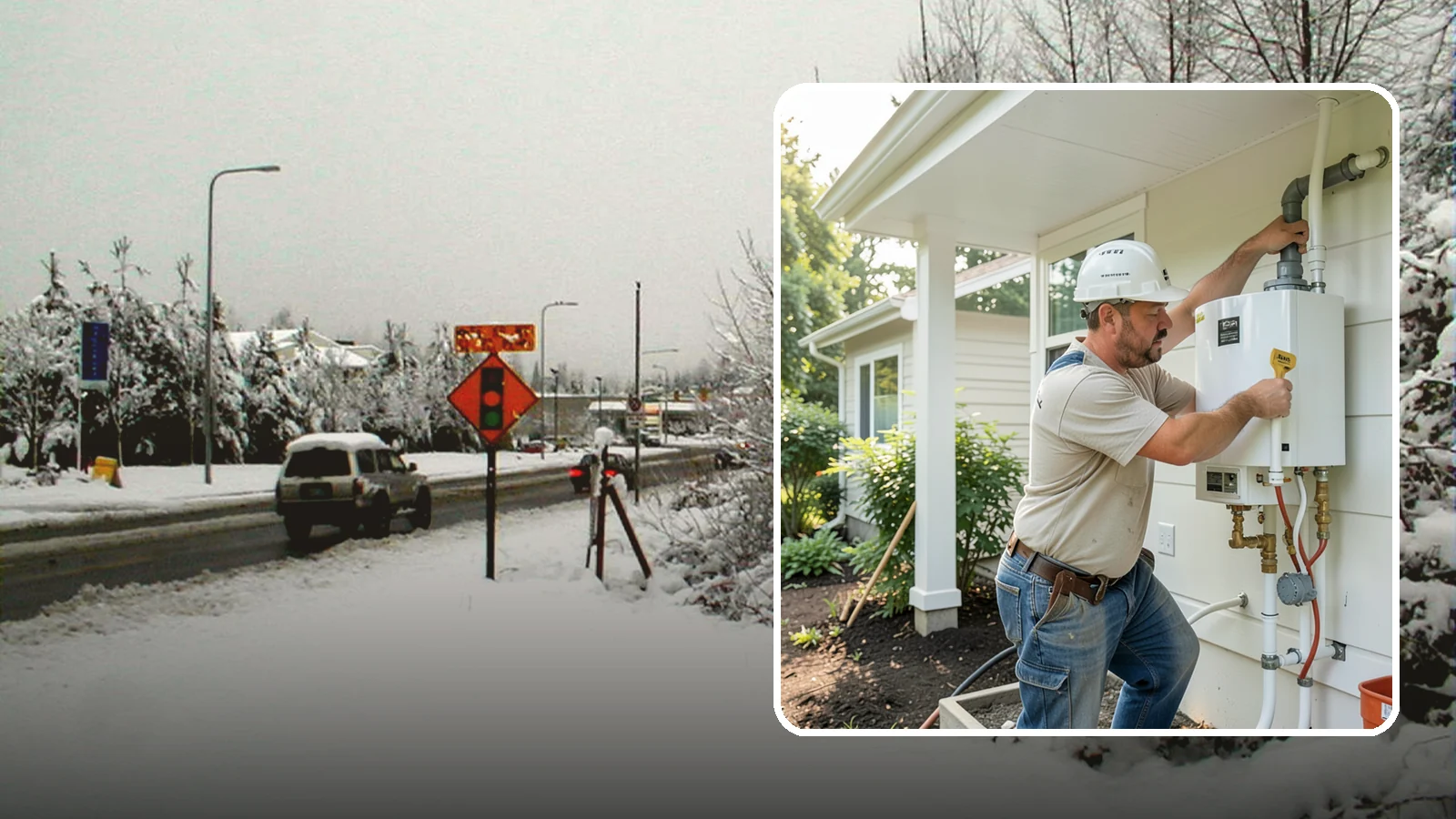 Tankless Water Heater Installation in Newcastle, King County, WA - Tankless water heater installation delivering endless hot water and lower standby energy loss.