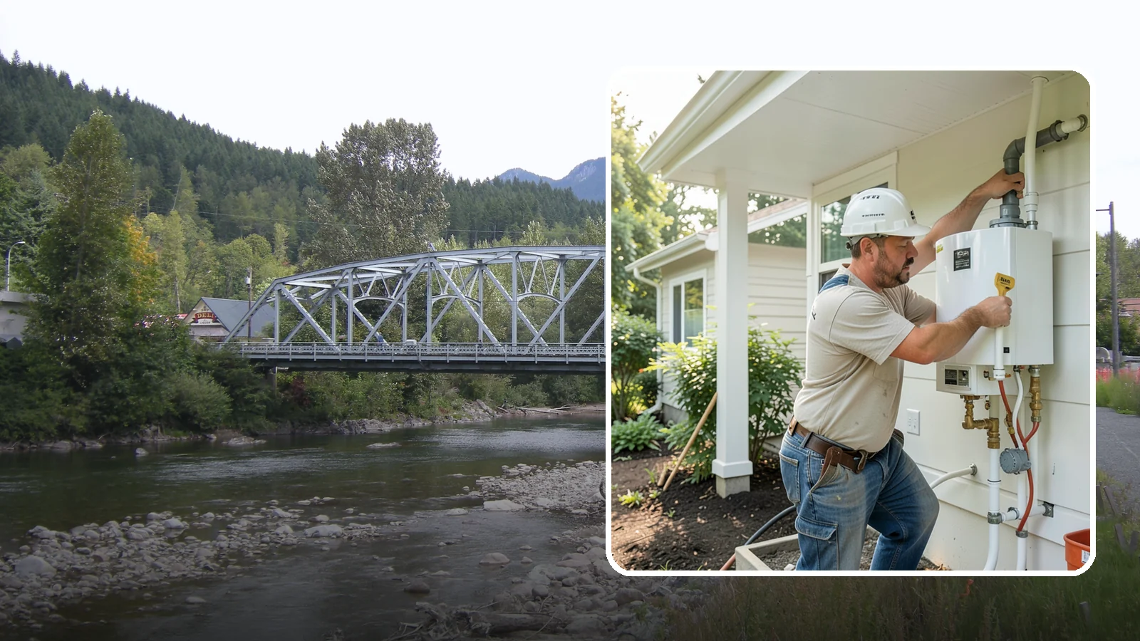 Tankless Water Heater Installation in Skykomish, King County, WA - Tankless water heater installation delivering endless hot water and lower standby energy loss.