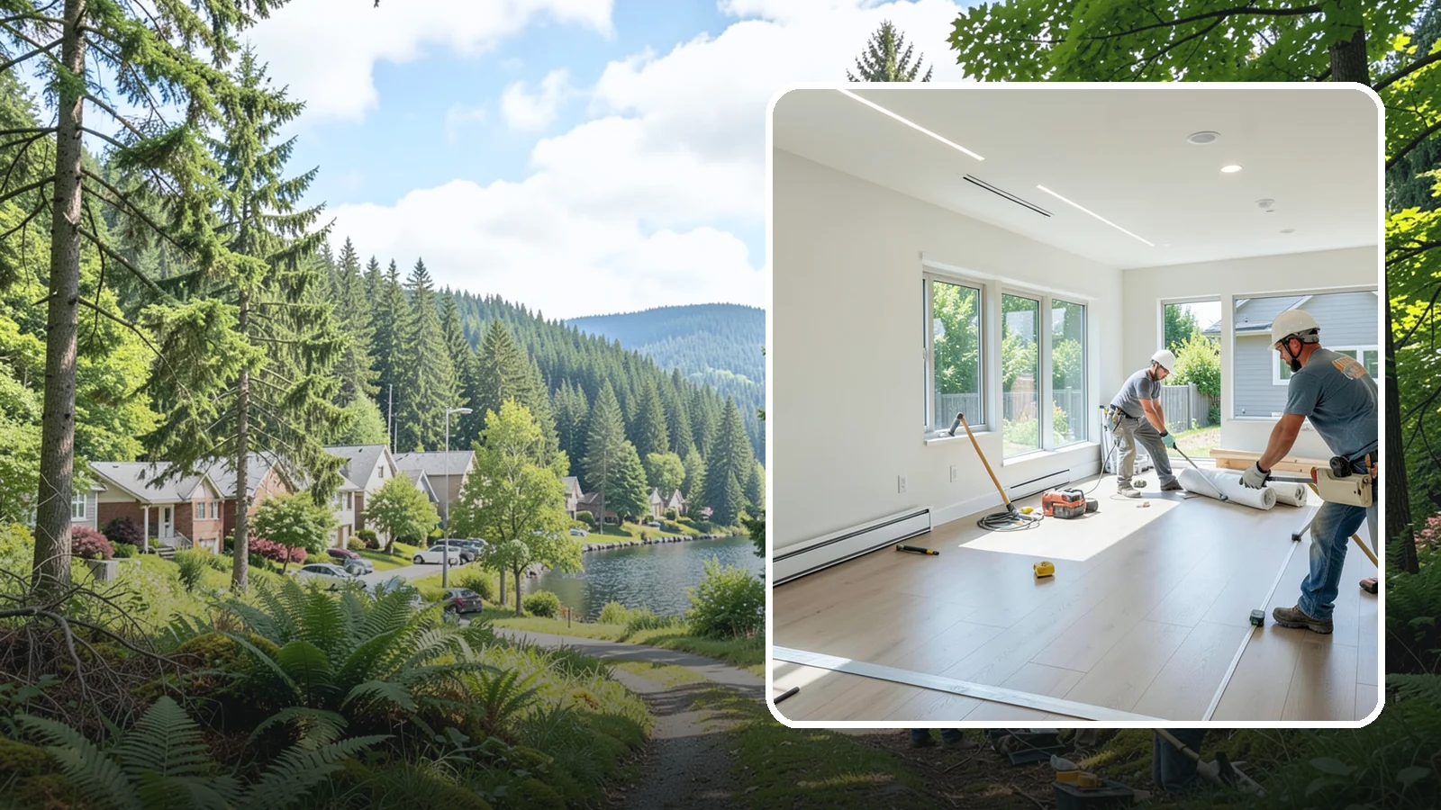 Tenant Improvement in Lake Forest Park, King County, WA - Build-out of leased commercial space to fit a new tenant's operations and brand.