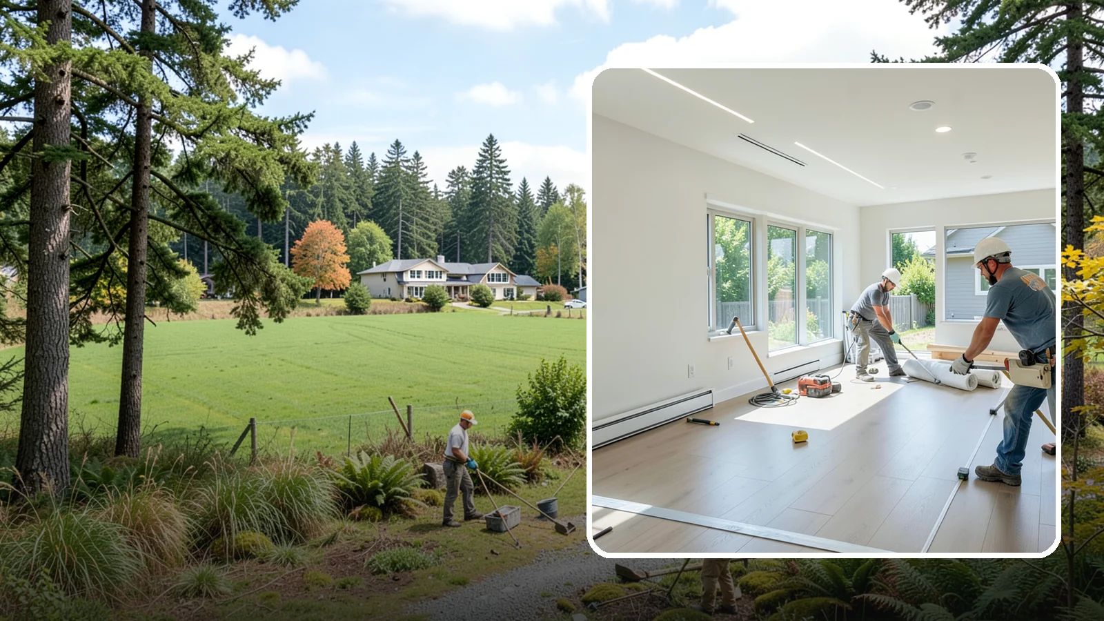 Tenant Improvement in Lyman, Skagit County, WA - Build-out of leased commercial space to fit a new tenant's operations and brand.