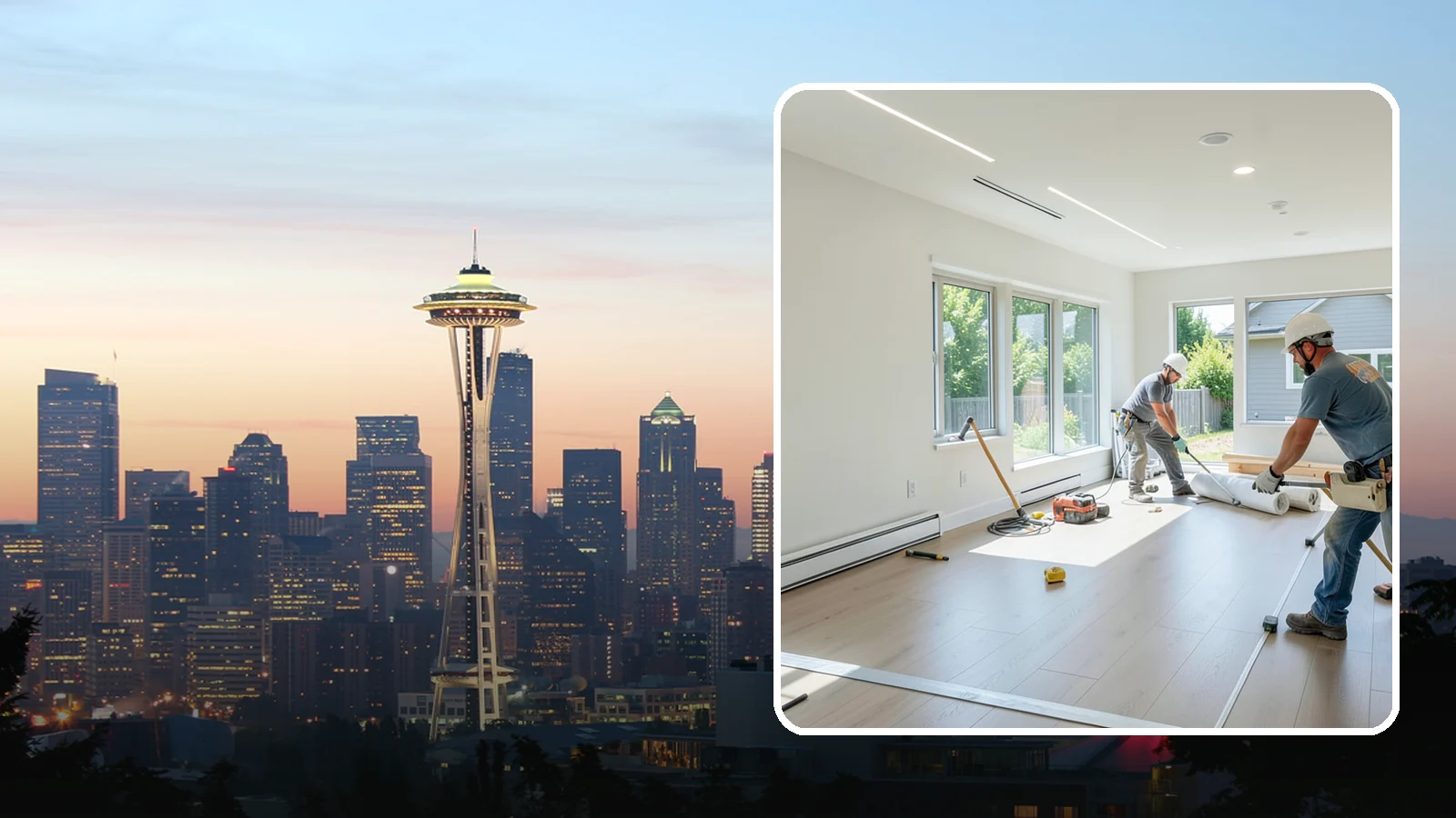 Tenant Improvement in Seattle, King County, WA - Build-out of leased commercial space to fit a new tenant's operations and brand.