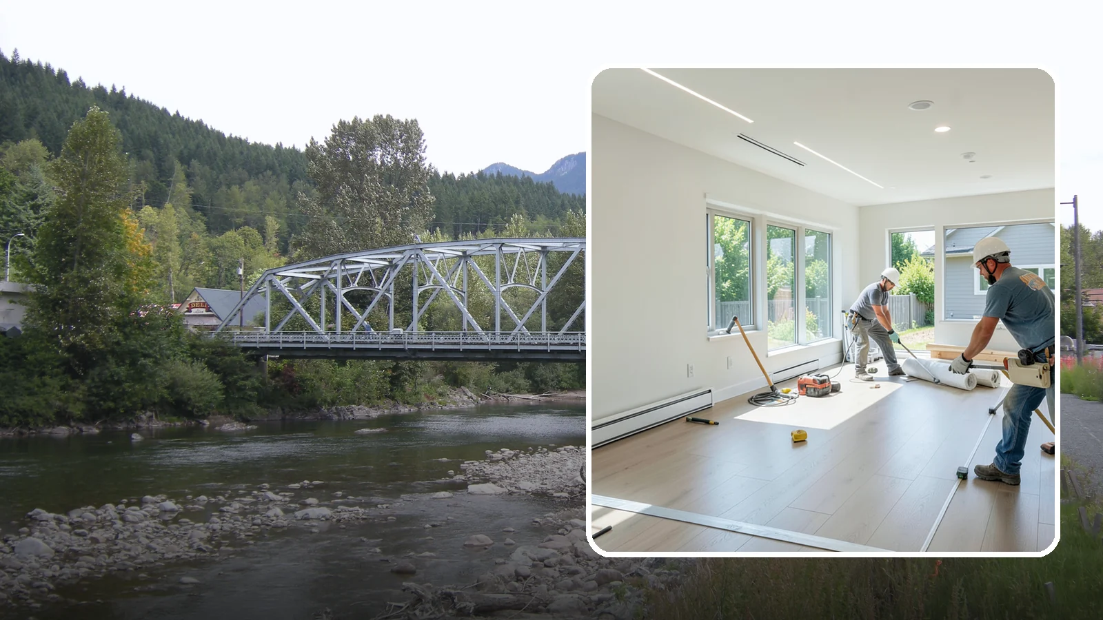 Tenant Improvement in Skykomish, King County, WA - Build-out of leased commercial space to fit a new tenant's operations and brand.