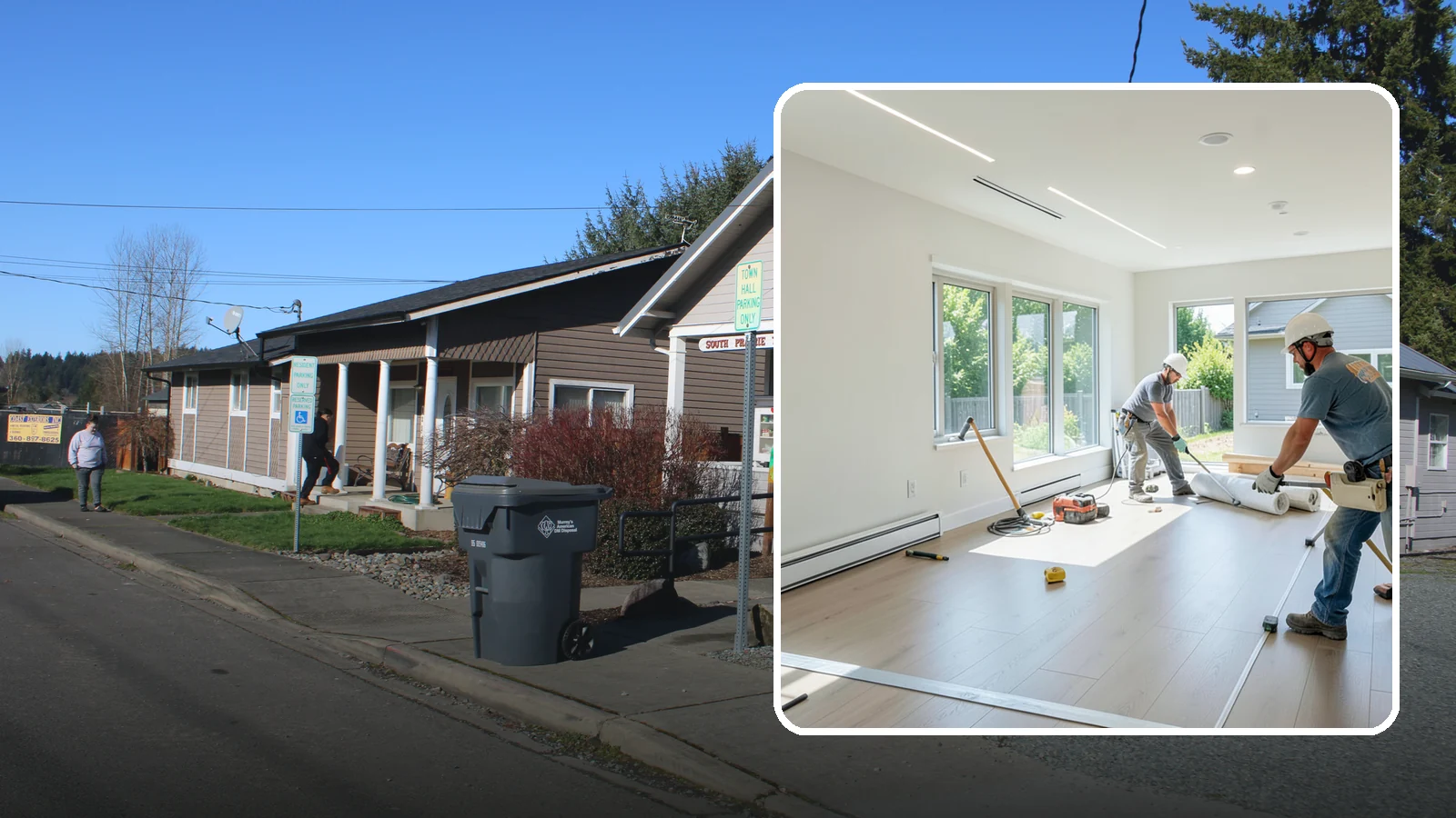 Tenant Improvement in South Prairie, Pierce County, WA - Build-out of leased commercial space to fit a new tenant's operations and brand.
