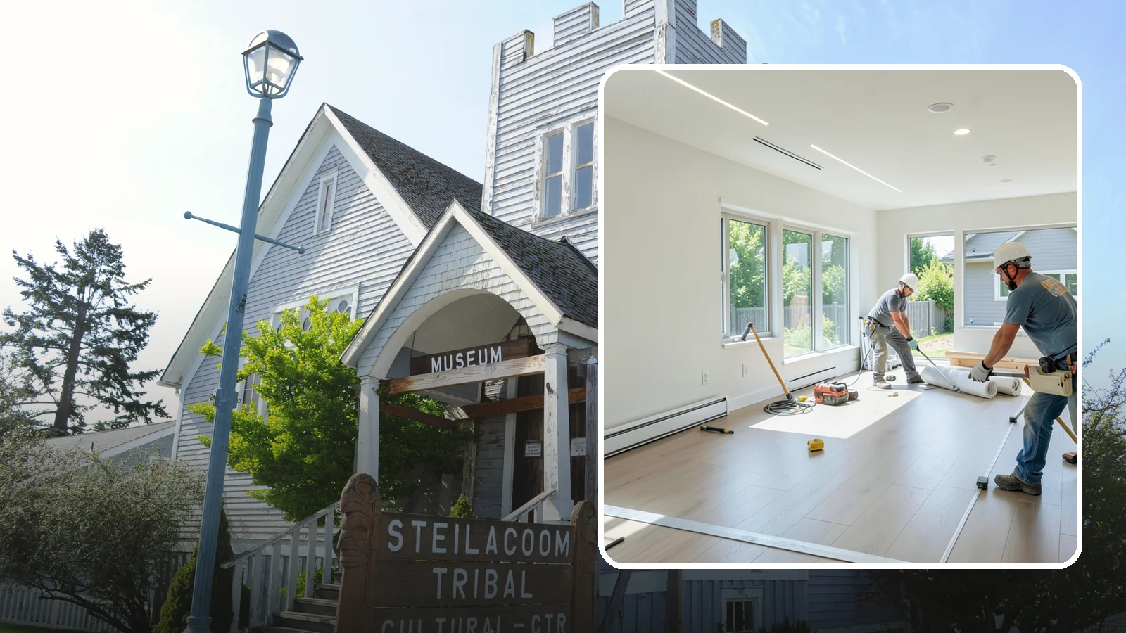 Tenant Improvement in Steilacoom, Pierce County, WA - Build-out of leased commercial space to fit a new tenant's operations and brand.