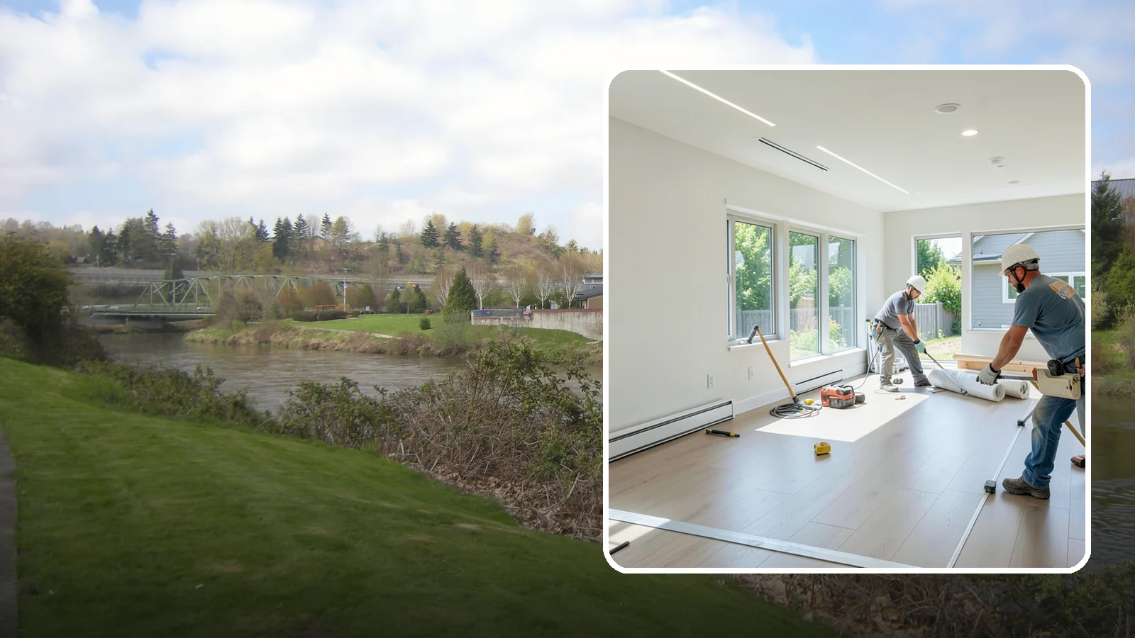 Tenant Improvement in Tukwila, King County, WA - Build-out of leased commercial space to fit a new tenant's operations and brand.