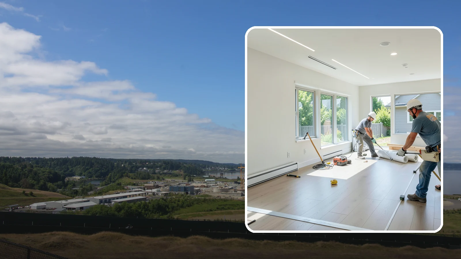 Tenant Improvement in University Place, Pierce County, WA - Build-out of leased commercial space to fit a new tenant's operations and brand.