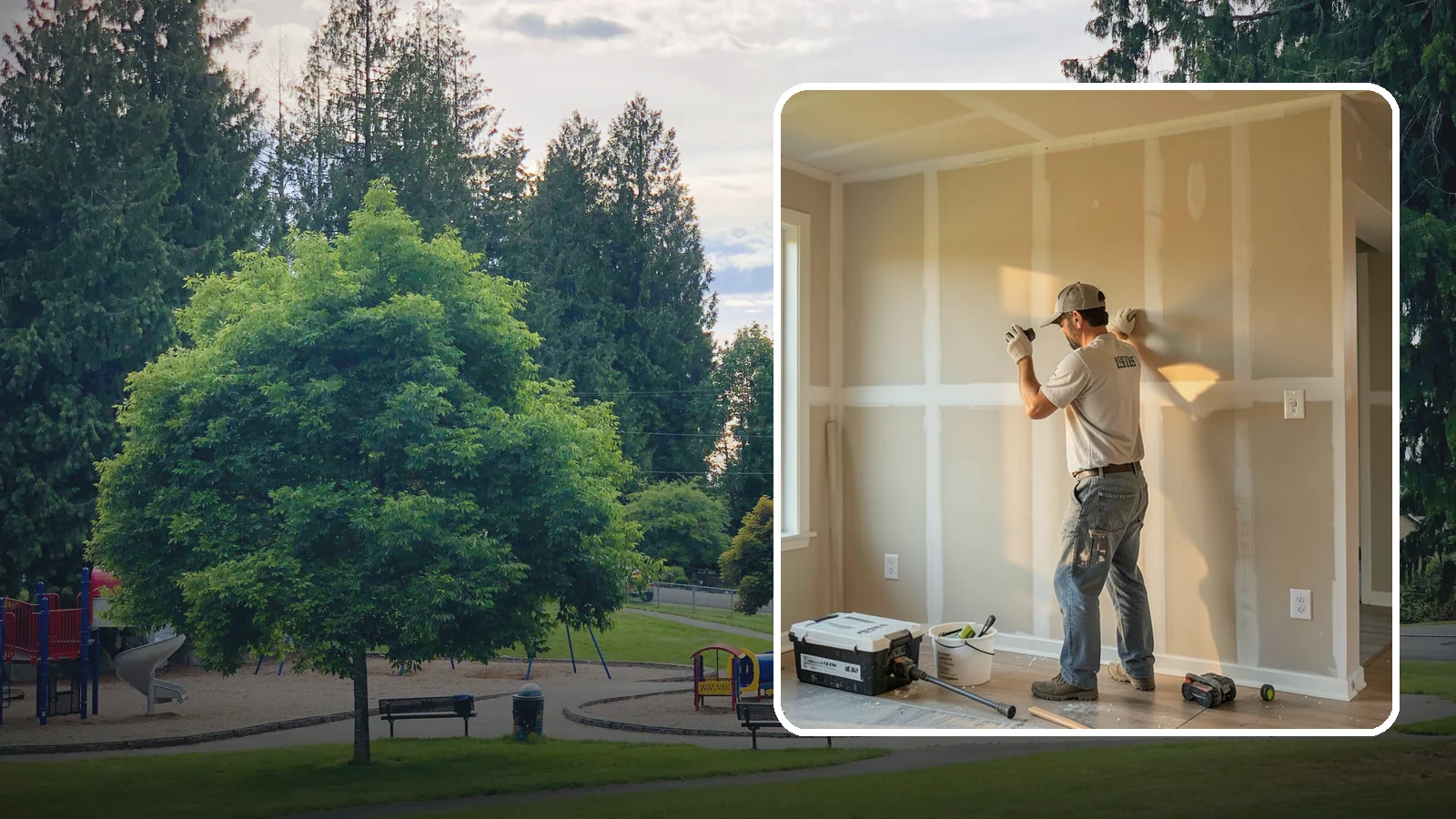 Texture Matching in Bonney Lake, Pierce County, WA - Texture matching blends new drywall repairs into the surrounding wall or ceiling pattern.