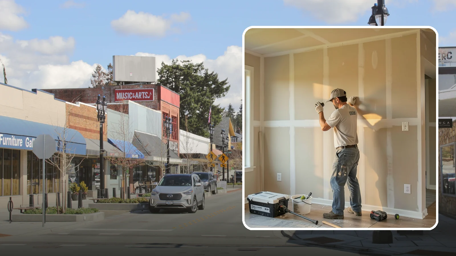 Texture Matching in Bothell, King County, WA - Texture matching blends new drywall repairs into the surrounding wall or ceiling pattern.