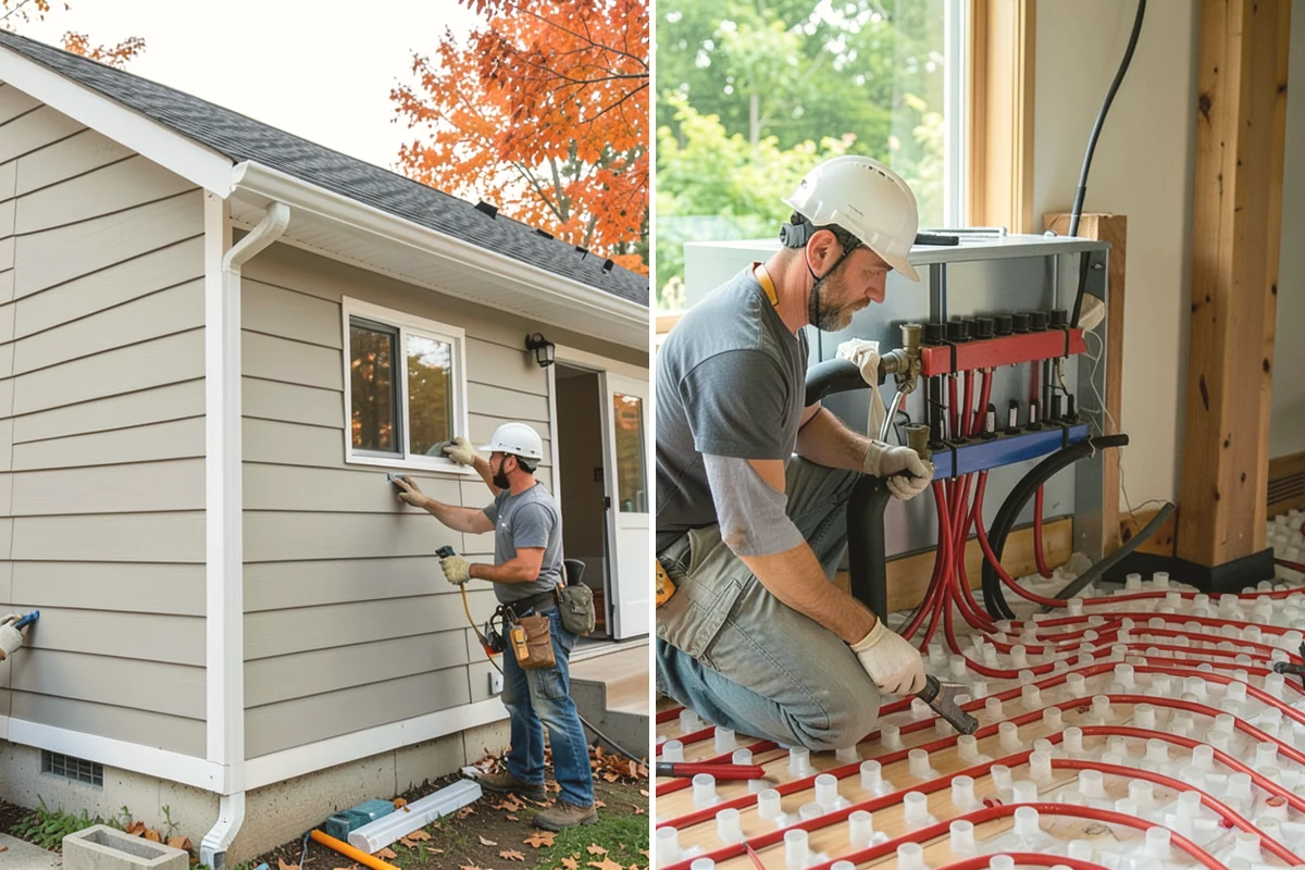 Texture Matching in Burien, King County, WA - Study the existing texture around the repair