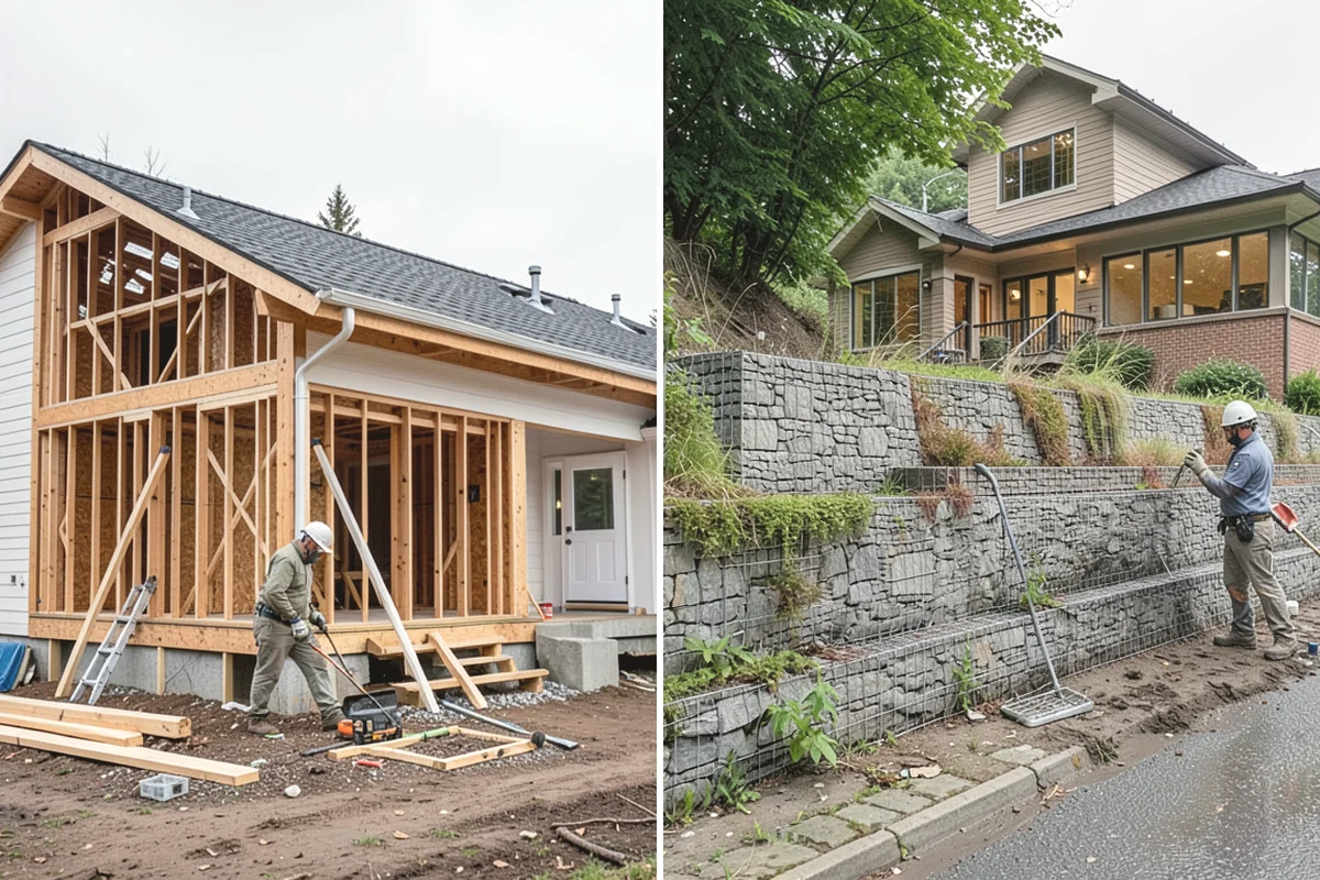 Texture Matching in Carbonado, Pierce County, WA - Study the existing texture around the repair