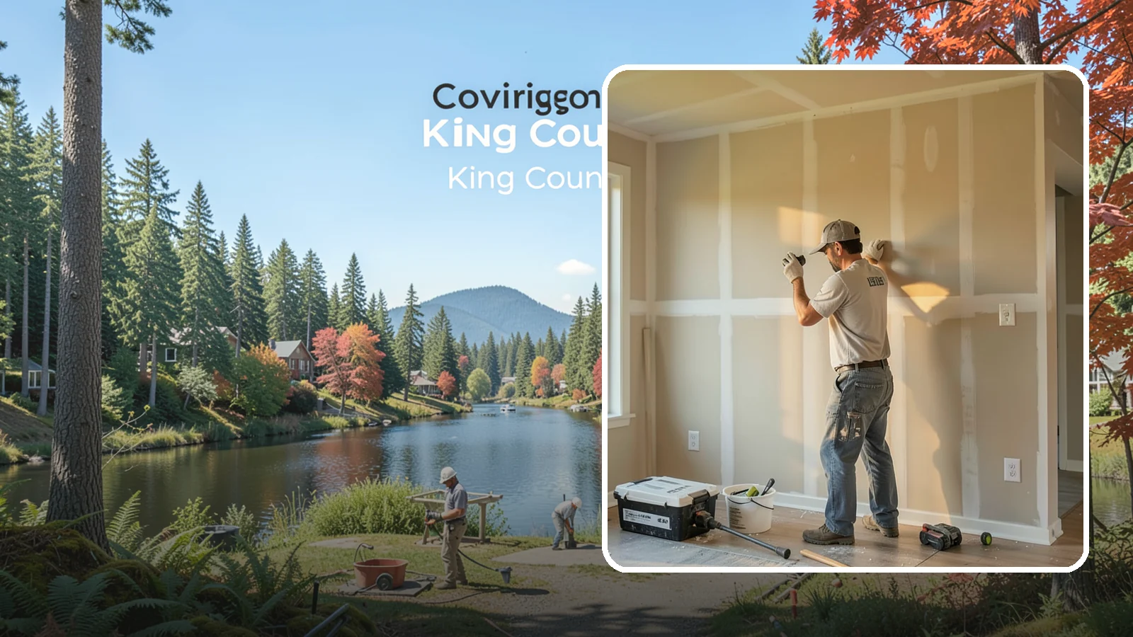 Texture Matching in Covington, King County, WA - Texture matching blends new drywall repairs into the surrounding wall or ceiling pattern.