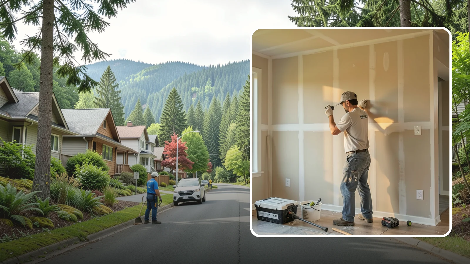Texture Matching in Darrington, Snohomish County, WA - Texture matching blends new drywall repairs into the surrounding wall or ceiling pattern.