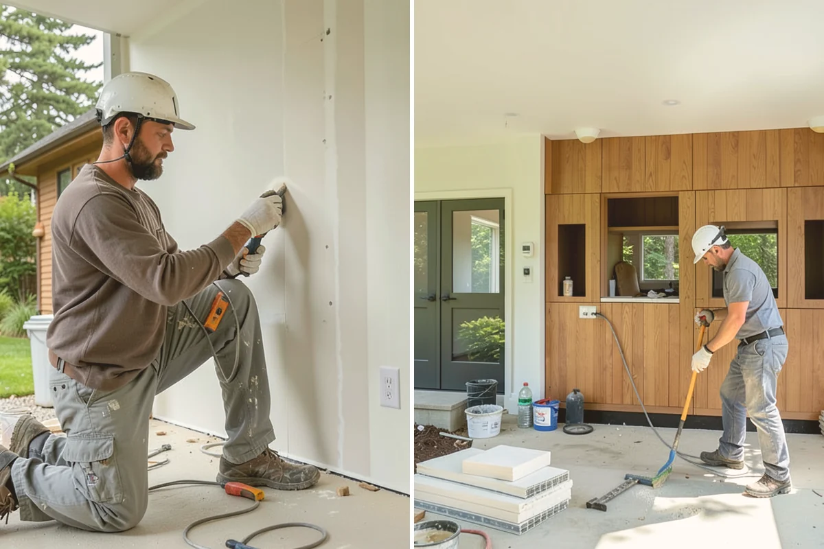 Texture Matching in Edmonds, Snohomish County, WA - Study the existing texture around the repair