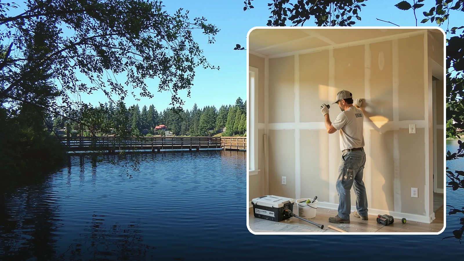 Texture Matching in Federal Way, King County, WA - Texture matching blends new drywall repairs into the surrounding wall or ceiling pattern.