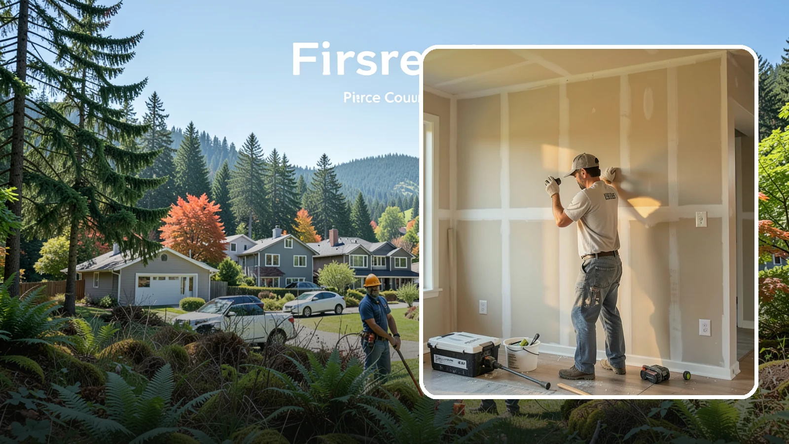 Texture Matching in Fircrest, Pierce County, WA - Texture matching blends new drywall repairs into the surrounding wall or ceiling pattern.
