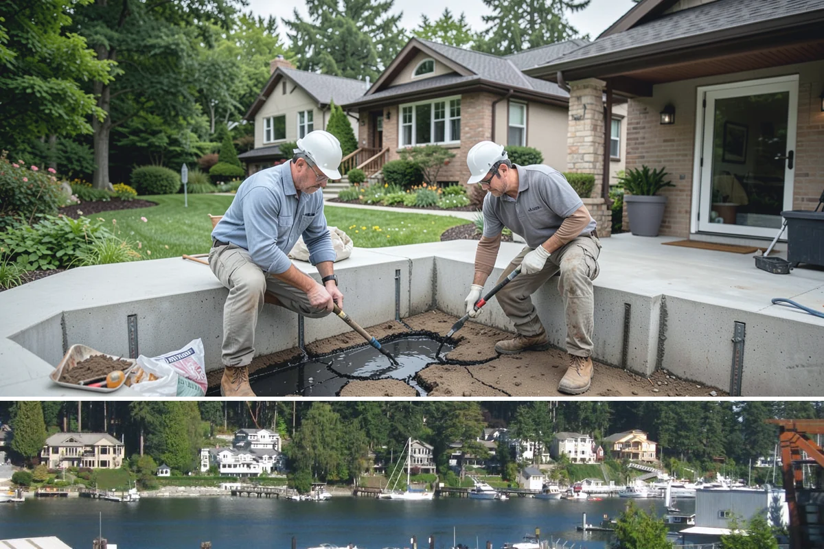 Texture Matching in Gig Harbor, Pierce County, WA - Texture matching is a year-round indoor task, convenient during the wet Pacific Northwest season.