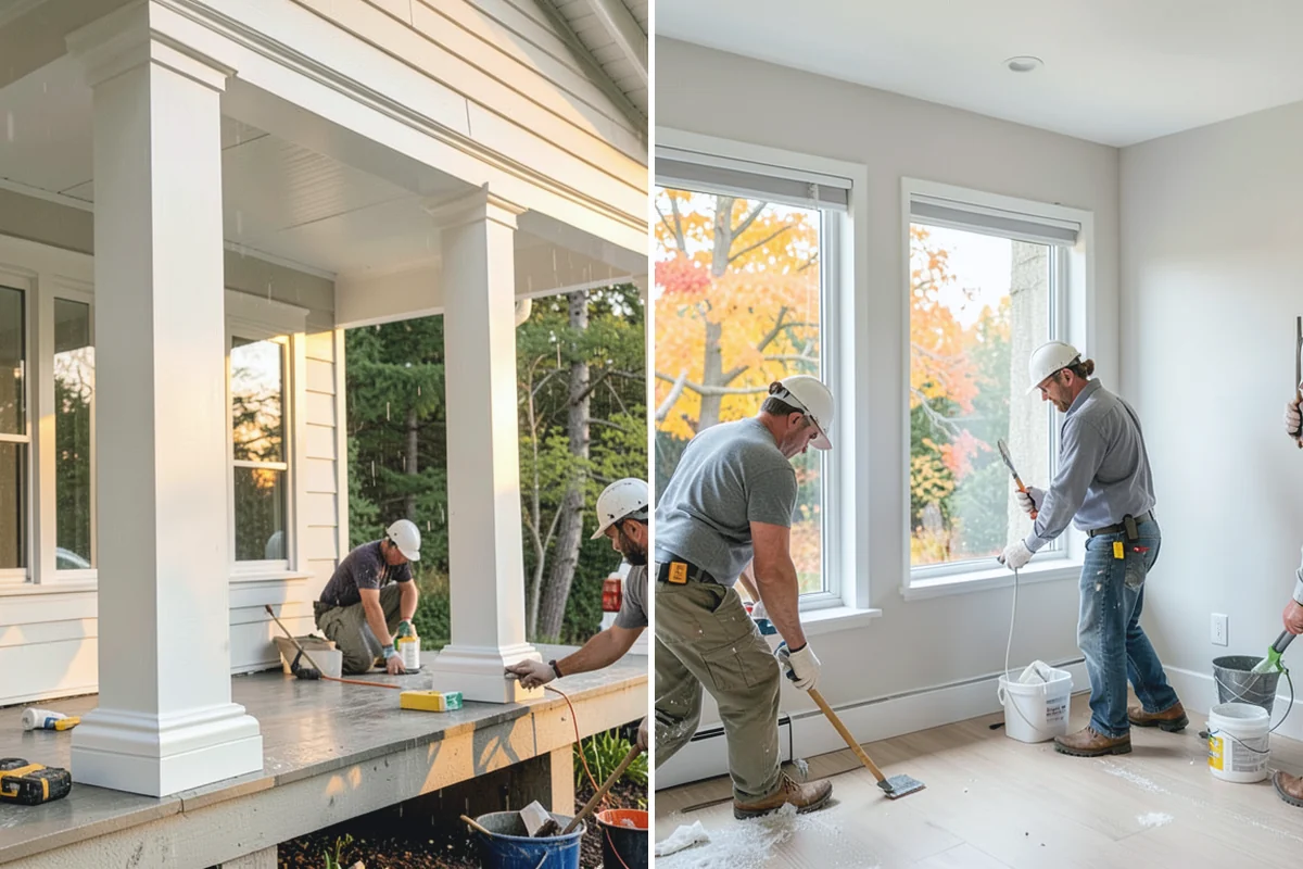 Texture Matching in Hamilton, Skagit County, WA - Study the existing texture around the repair