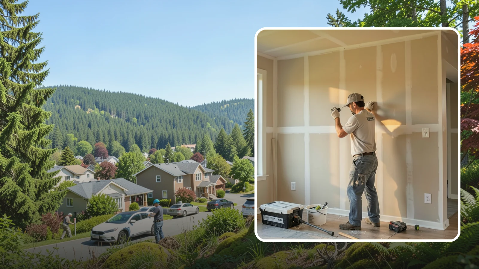 Texture Matching in Index, Snohomish County, WA - Texture matching blends new drywall repairs into the surrounding wall or ceiling pattern.