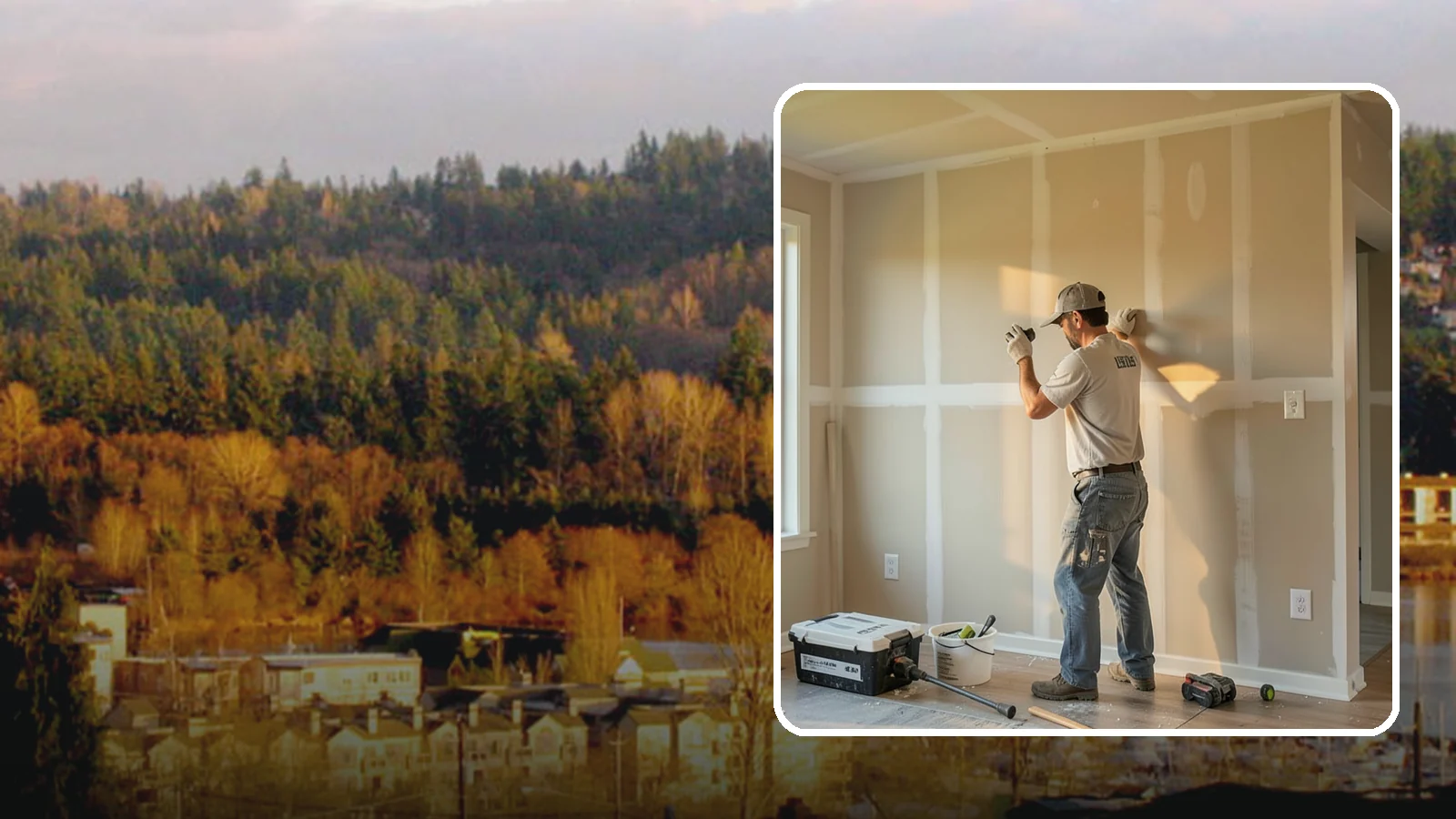 Texture Matching in Kenmore, King County, WA - Texture matching blends new drywall repairs into the surrounding wall or ceiling pattern.