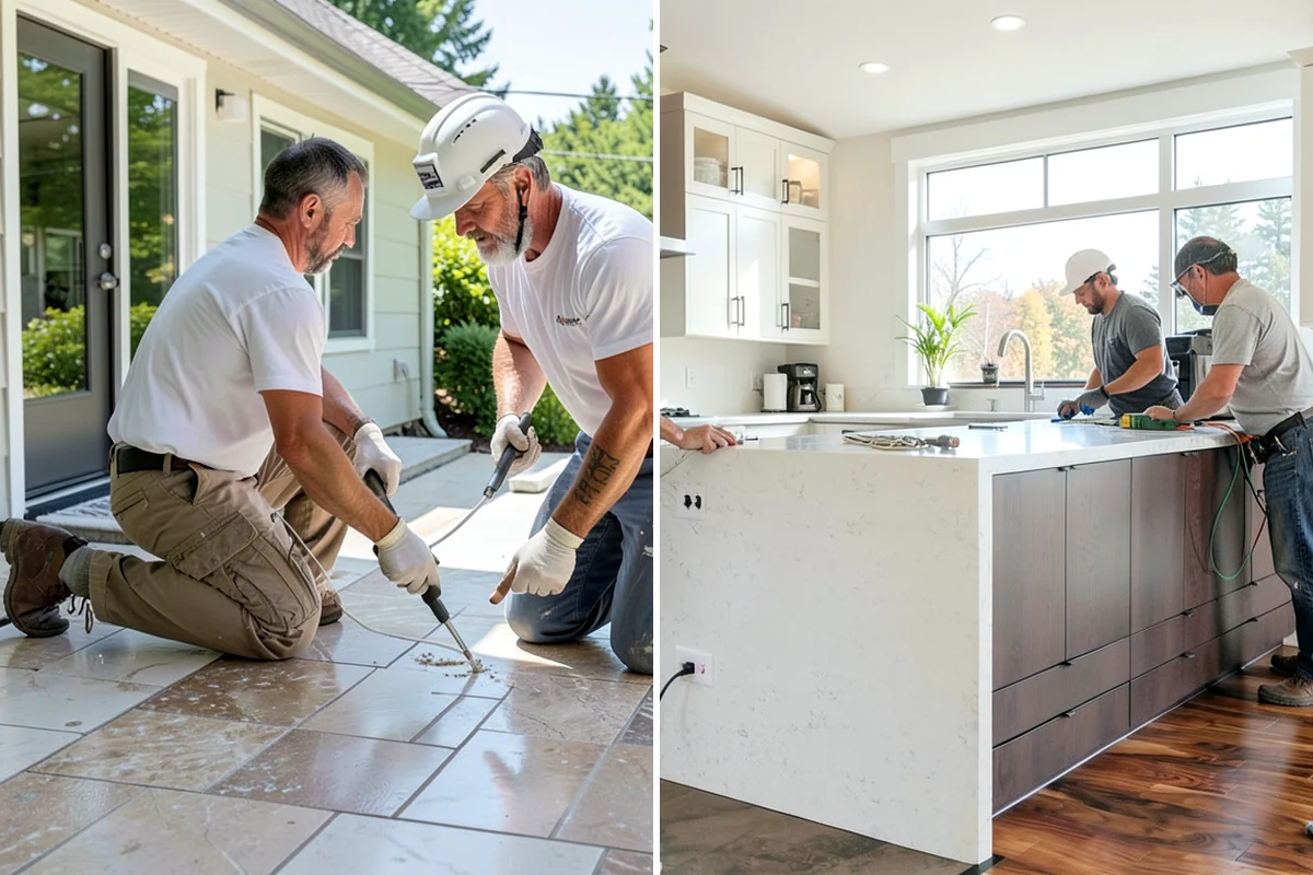 Texture Matching in Lakewood, Pierce County, WA - Study the existing texture around the repair