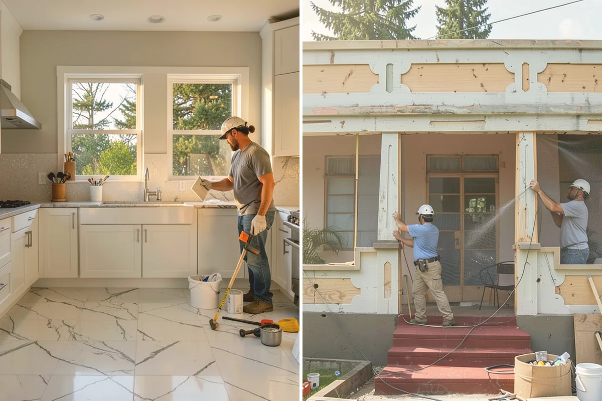 Texture Matching in Langley, Island County, WA - Study the existing texture around the repair