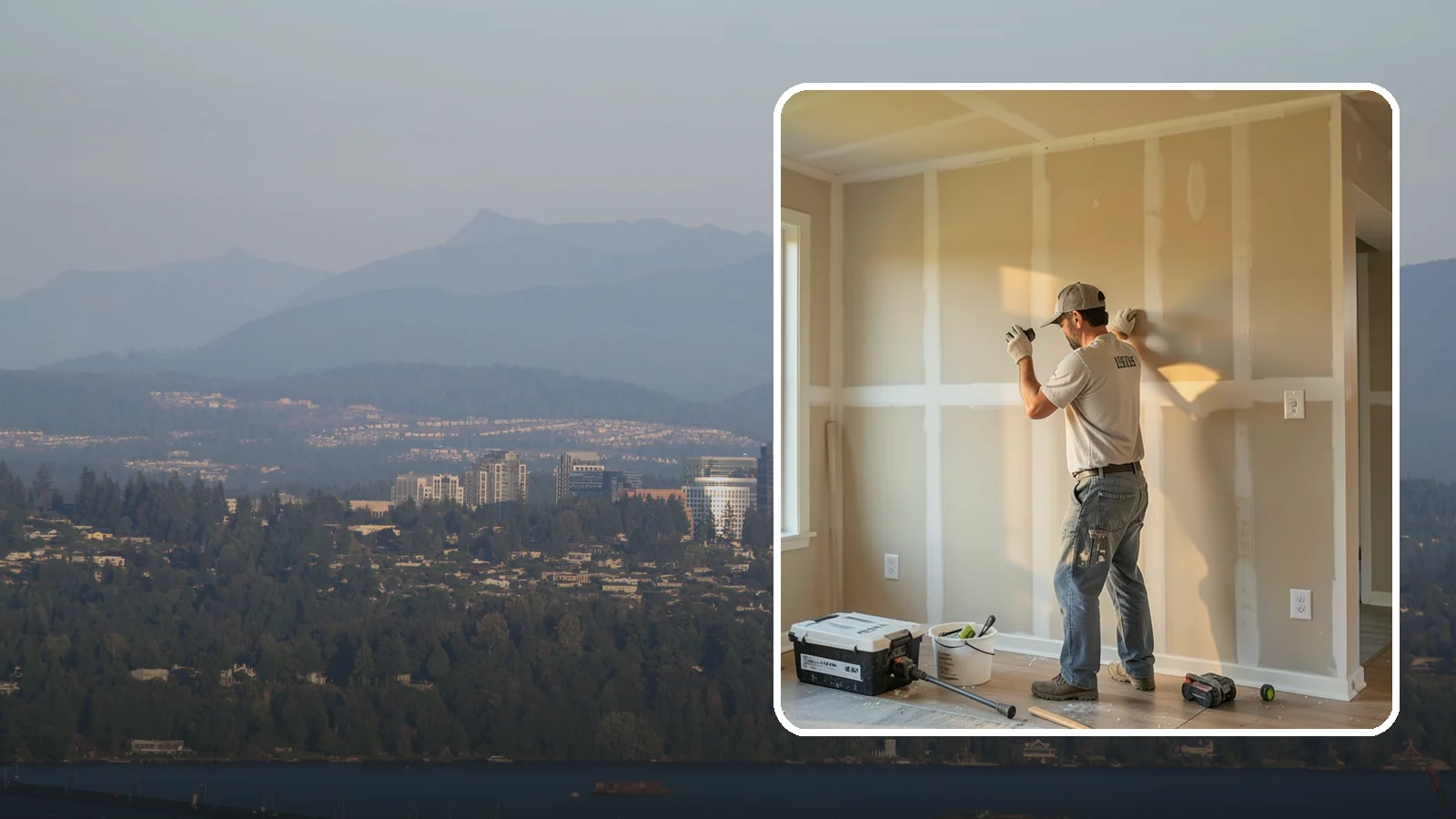 Texture Matching in Medina, King County, WA - Texture matching blends new drywall repairs into the surrounding wall or ceiling pattern.