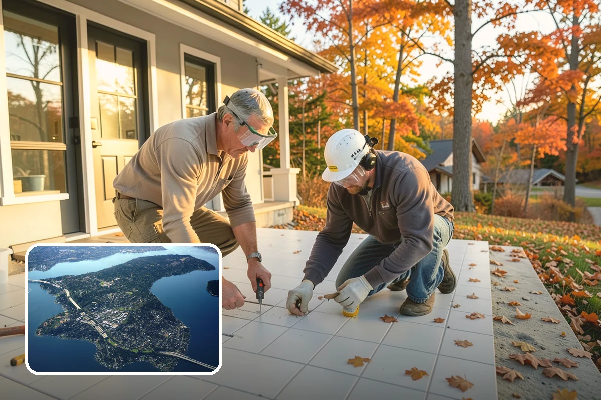 Texture Matching in Mercer Island, King County, WA - Precise reproduction of existing texture patterns