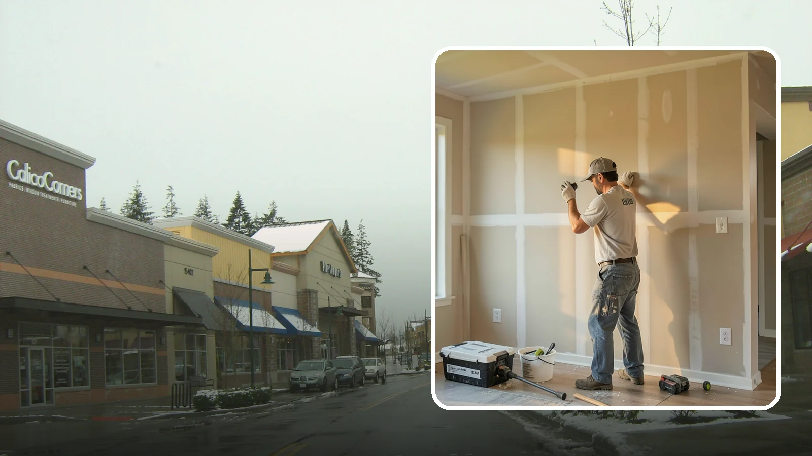 Texture Matching in Mill Creek, Snohomish County, WA - Texture matching blends new drywall repairs into the surrounding wall or ceiling pattern.