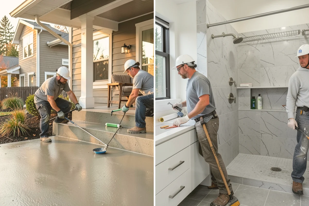 Texture Matching in Milton, King County, WA - Study the existing texture around the repair