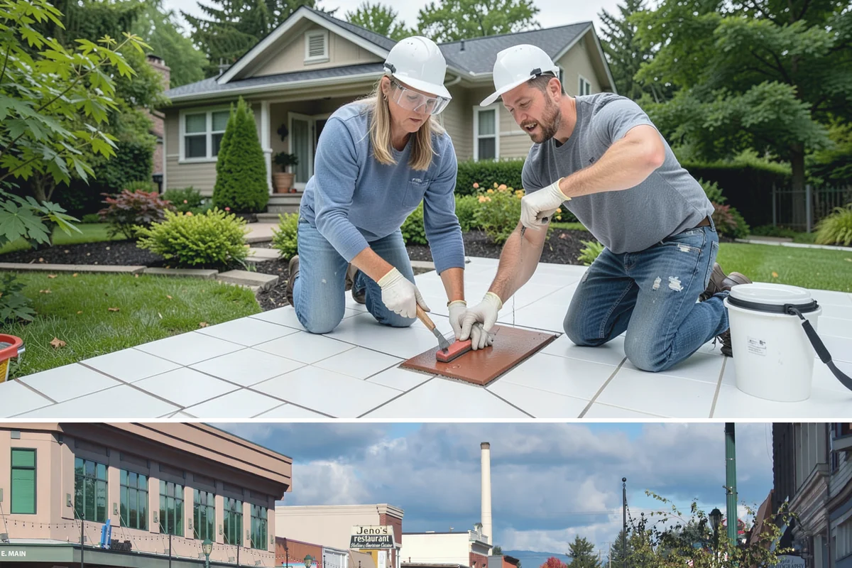 Texture Matching in Monroe, Snohomish County, WA - Texture matching is a year-round indoor task, convenient during the wet Pacific Northwest season.