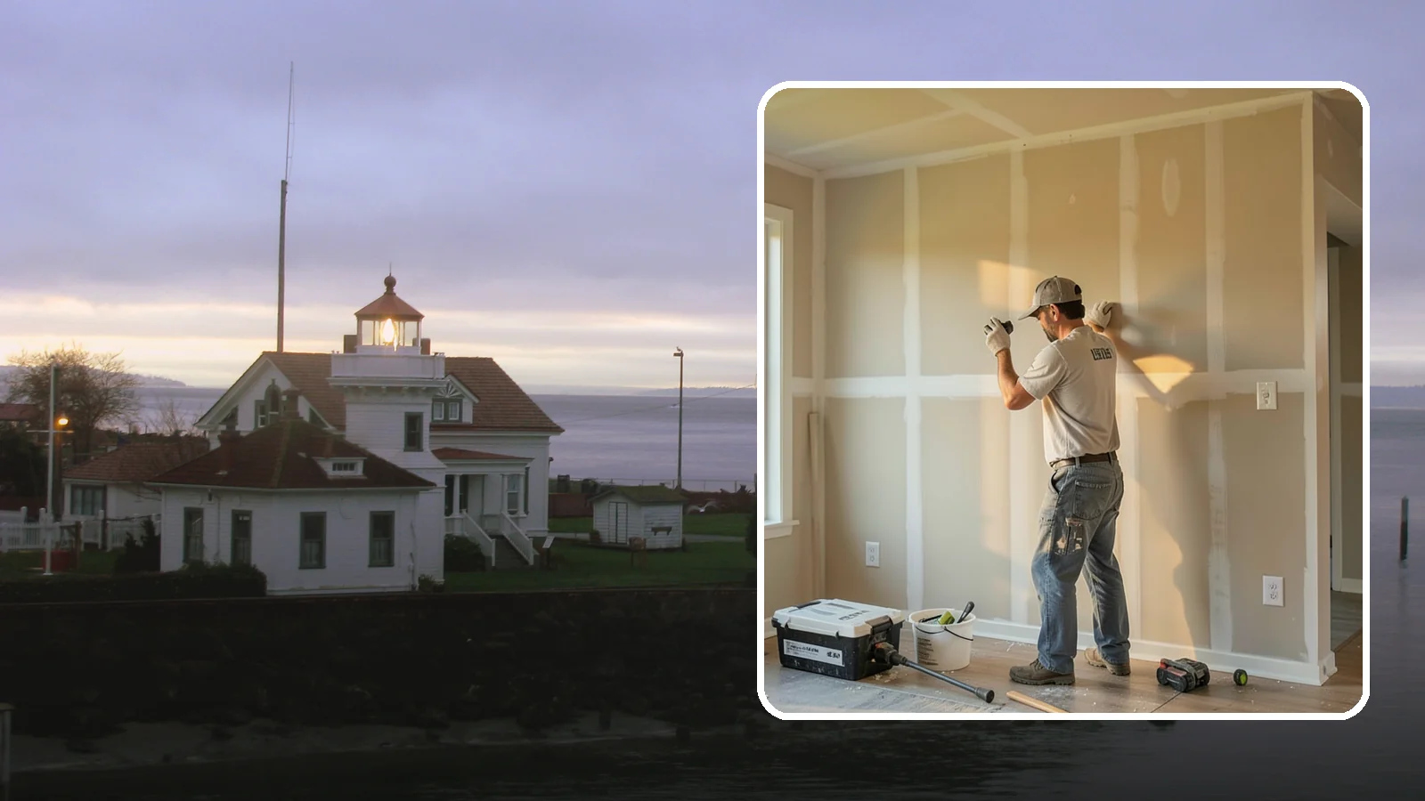 Texture Matching in Mukilteo, Snohomish County, WA - Texture matching blends new drywall repairs into the surrounding wall or ceiling pattern.