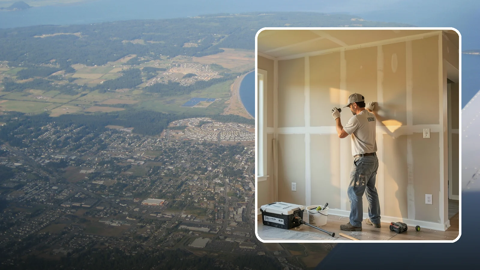 Texture Matching in Oak Harbor, Island County, WA - Texture matching blends new drywall repairs into the surrounding wall or ceiling pattern.