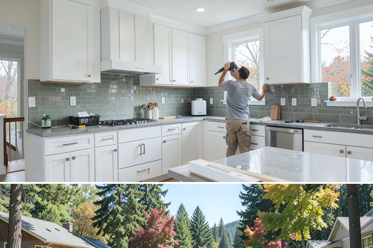 Texture Matching in Orting, Pierce County, WA - Texture matching is a year-round indoor task, convenient during the wet Pacific Northwest season.