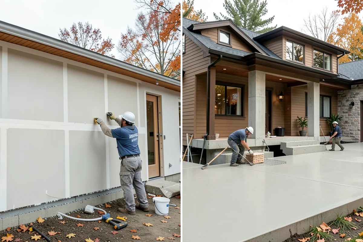 Texture Matching in Pacific, King County, WA - Study the existing texture around the repair