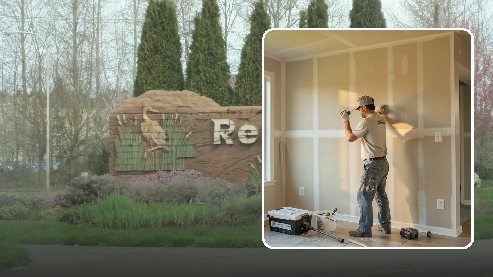 Texture Matching in Renton, King County, WA - Texture matching blends new drywall repairs into the surrounding wall or ceiling pattern.