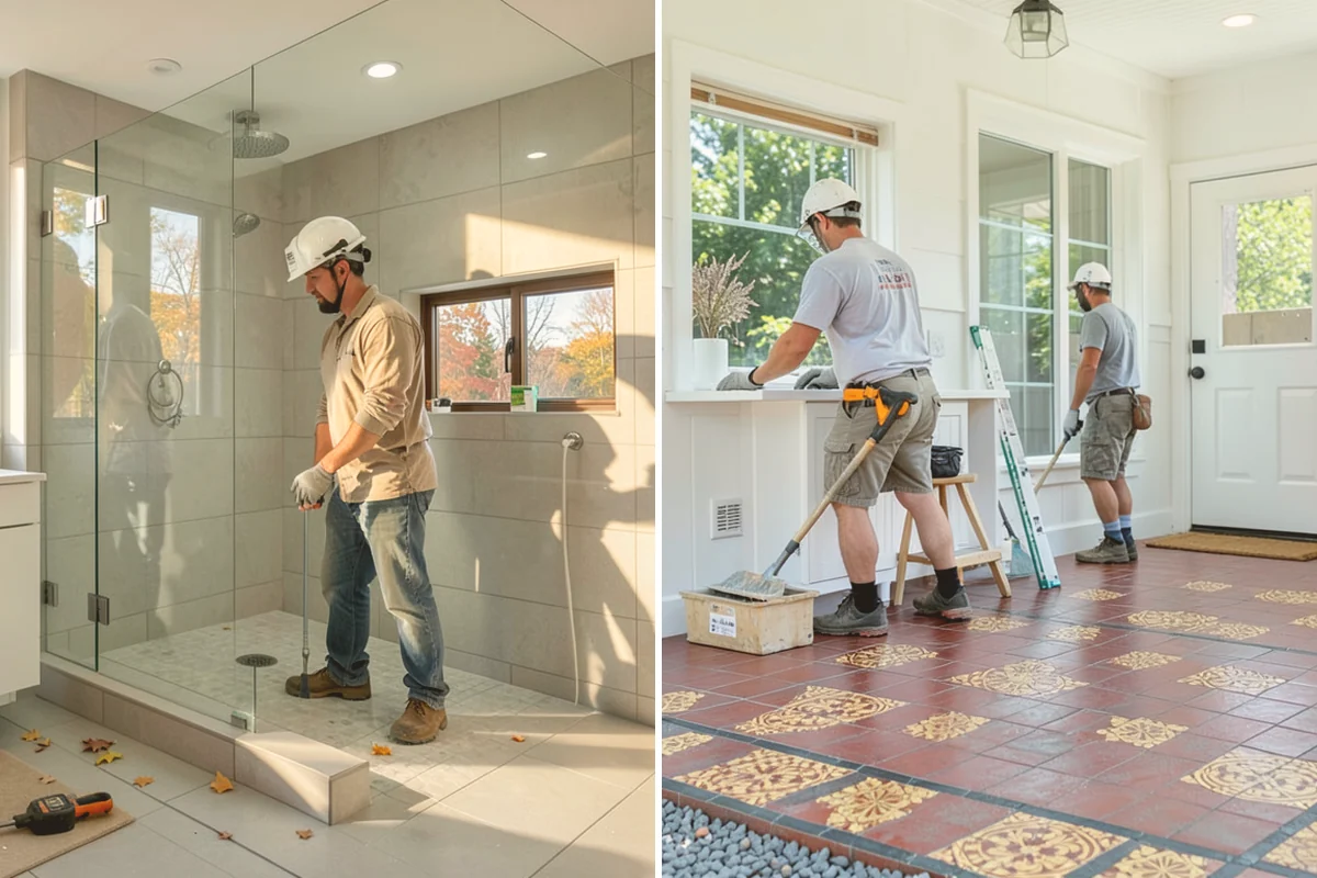 Texture Matching in Sammamish, King County, WA - Study the existing texture around the repair