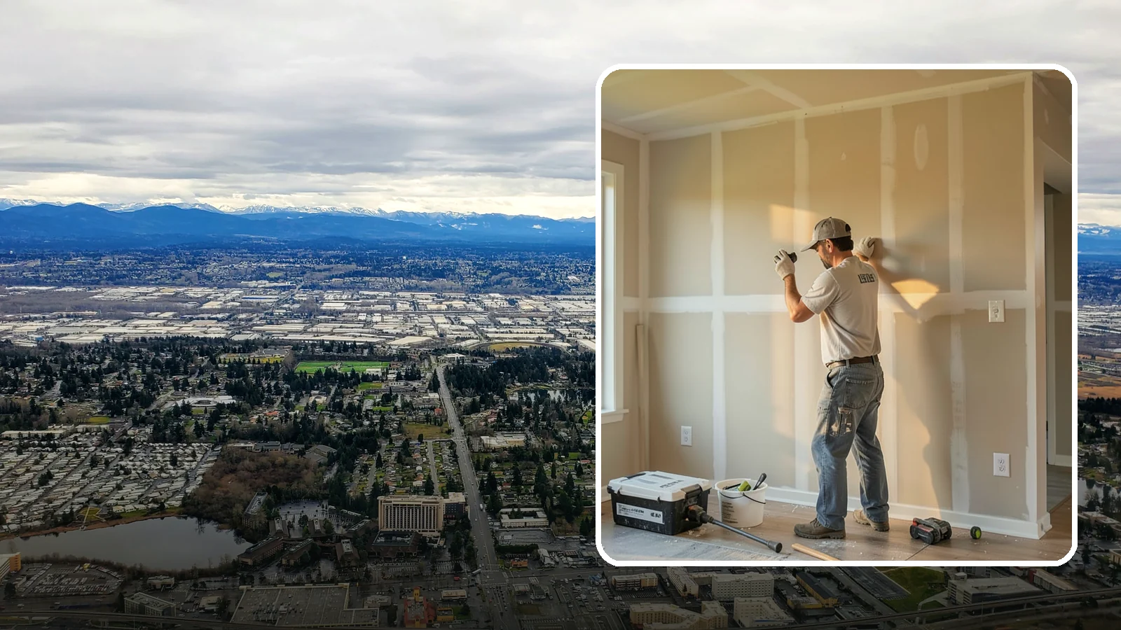 Texture Matching in SeaTac, King County, WA - Texture matching blends new drywall repairs into the surrounding wall or ceiling pattern.