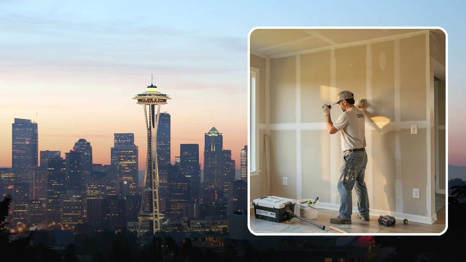 Texture Matching in Seattle, King County, WA - Texture matching blends new drywall repairs into the surrounding wall or ceiling pattern.