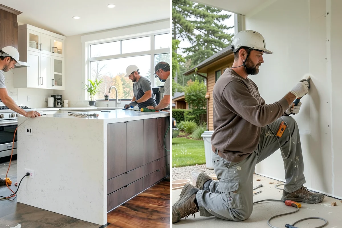 Texture Matching in Sedro-Woolley, Skagit County, WA - Study the existing texture around the repair