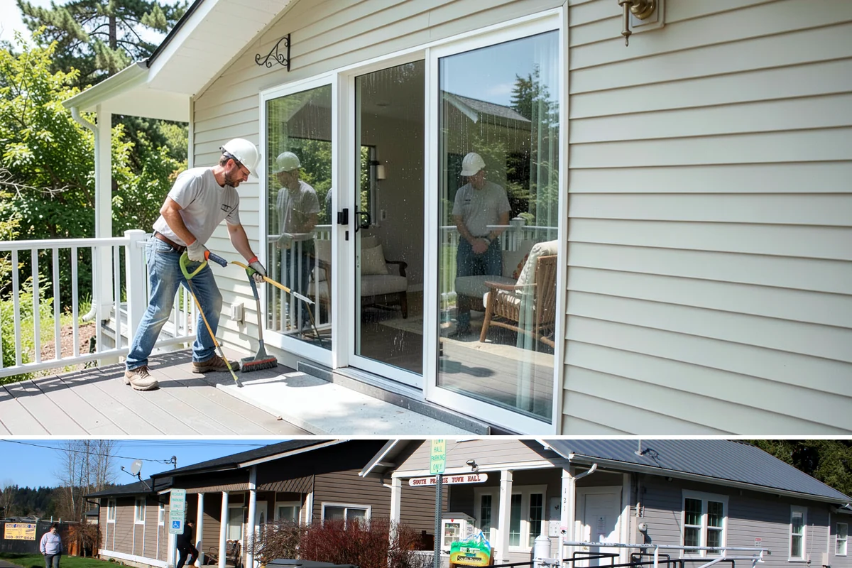 Texture Matching in South Prairie, Pierce County, WA - Texture matching is a year-round indoor task, convenient during the wet Pacific Northwest season.