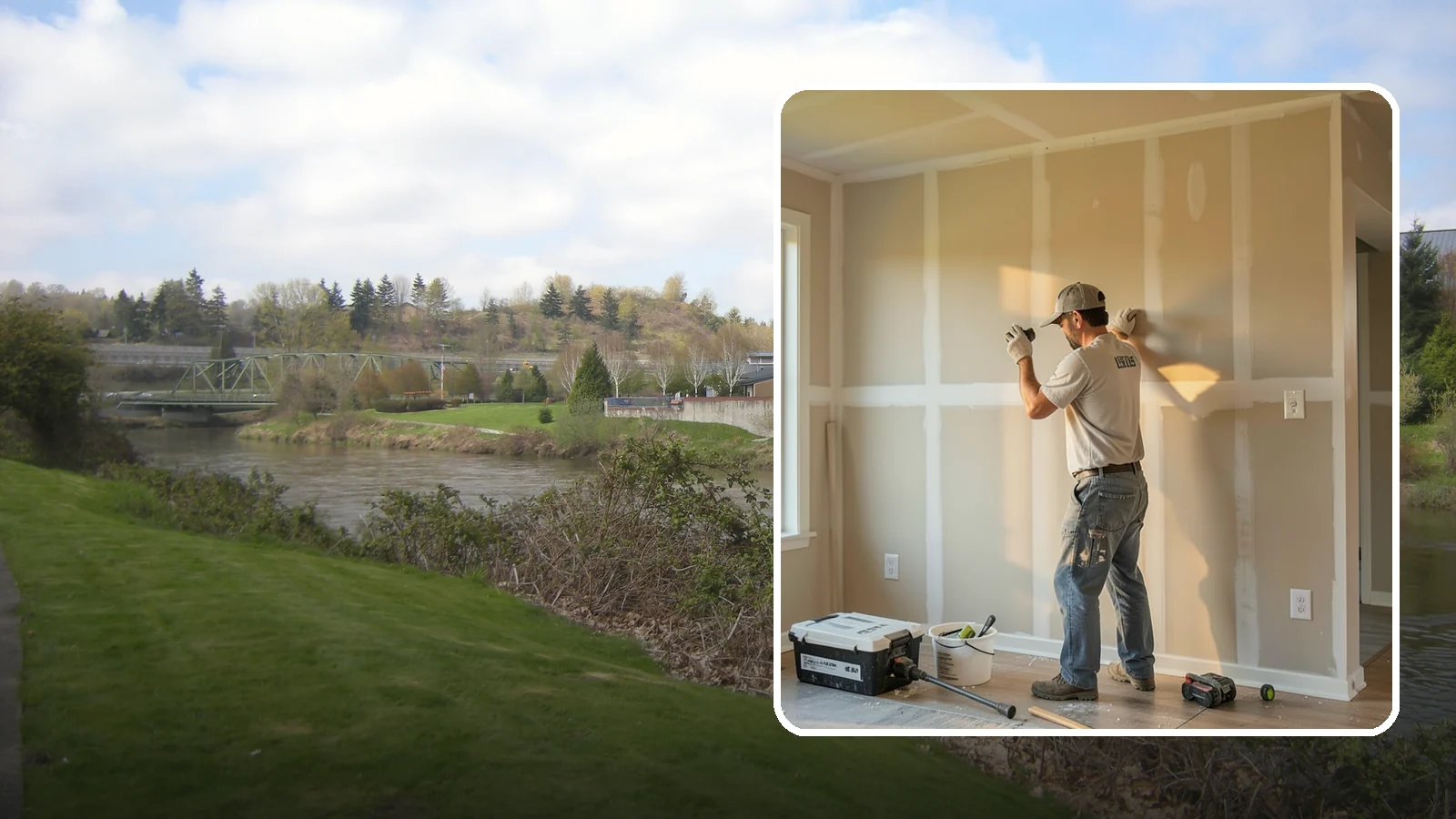 Texture Matching in Tukwila, King County, WA - Texture matching blends new drywall repairs into the surrounding wall or ceiling pattern.