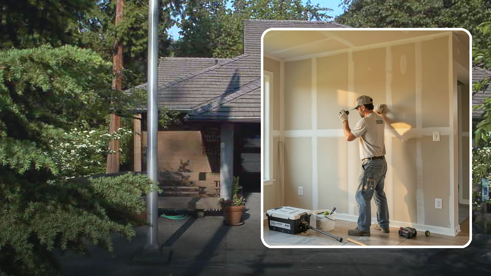Texture Matching in Yarrow Point, King County, WA - Texture matching blends new drywall repairs into the surrounding wall or ceiling pattern.