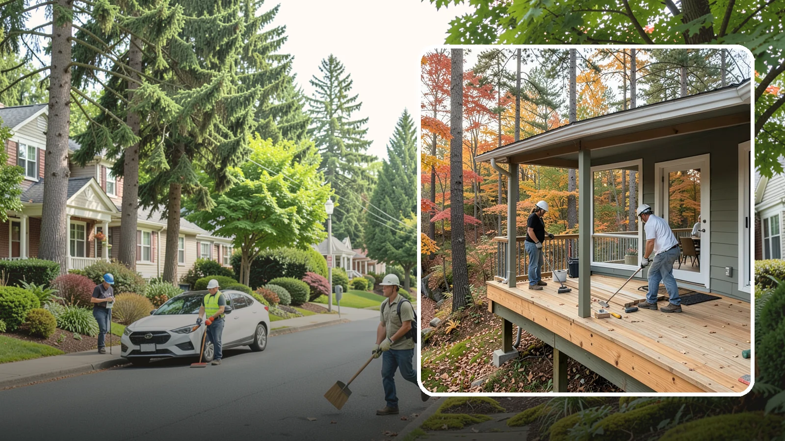 Three-Season Porch in Beaux Arts Village, King County, WA - Three-season porch construction that extends comfortable living across spring, summer, and fall.