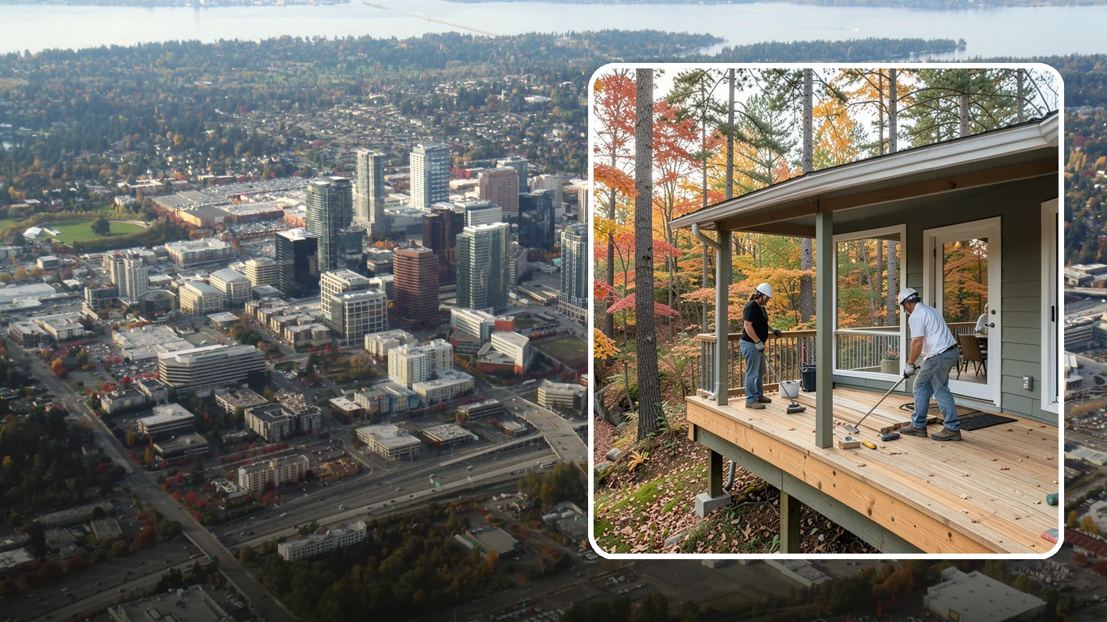 Three-Season Porch in Bellevue, King County, WA - Three-season porch construction that extends comfortable living across spring, summer, and fall.