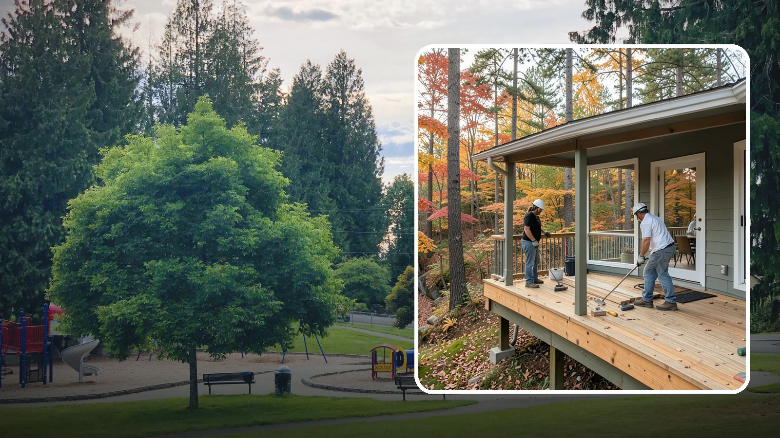 Three-Season Porch in Bonney Lake, Pierce County, WA - Three-season porch construction that extends comfortable living across spring, summer, and fall.