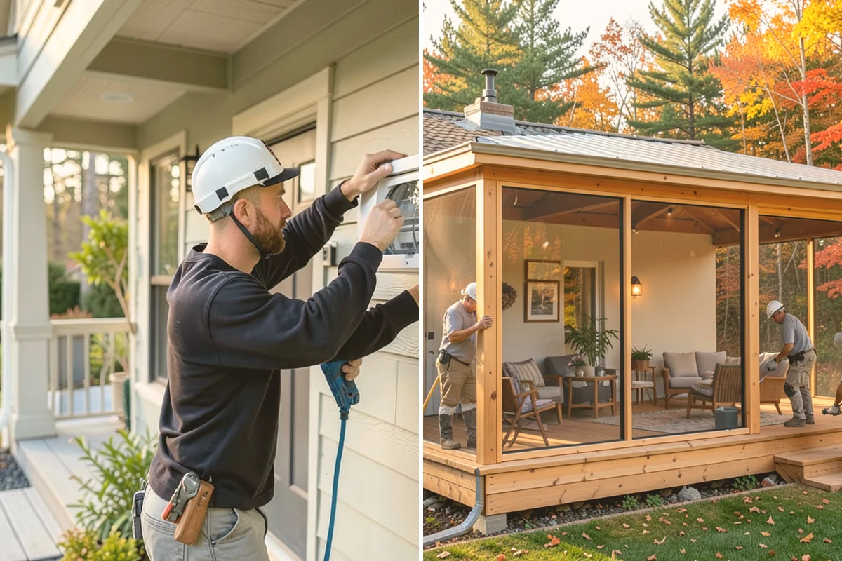 Three-Season Porch in Bothell, King County, WA - Design the porch layout and window systems