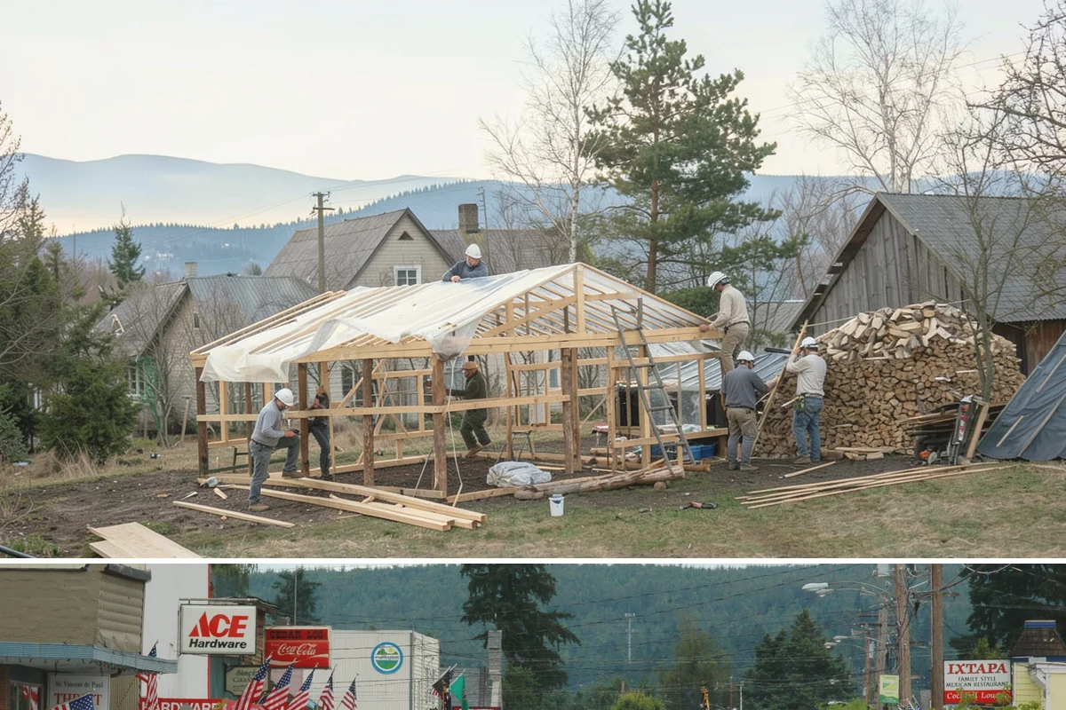 Three-Season Porch in Carnation, King County, WA - Summer construction lets you enjoy the finished three-season porch through the beautiful Northwest fall.