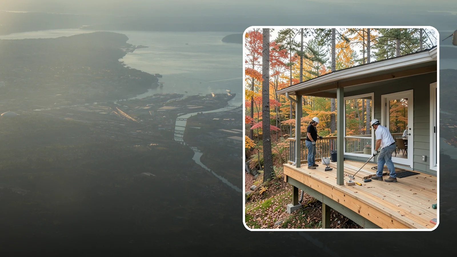 Three-Season Porch in Fife, Pierce County, WA - Three-season porch construction that extends comfortable living across spring, summer, and fall.